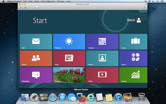 VMware Fusion Mac OS X Windows 8
