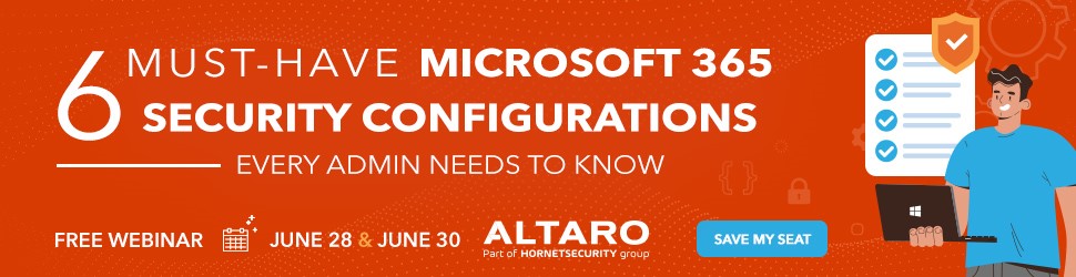 Microsoft 365 Security Webinar Altaro Hornetsecurity